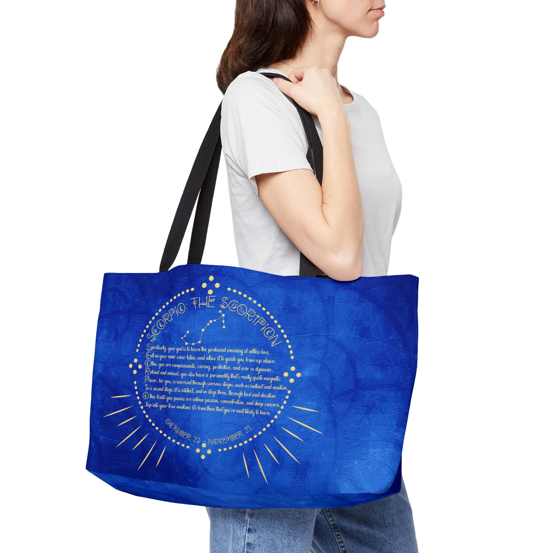 Scorpio Acrostic Poem Weekender Tote Bag