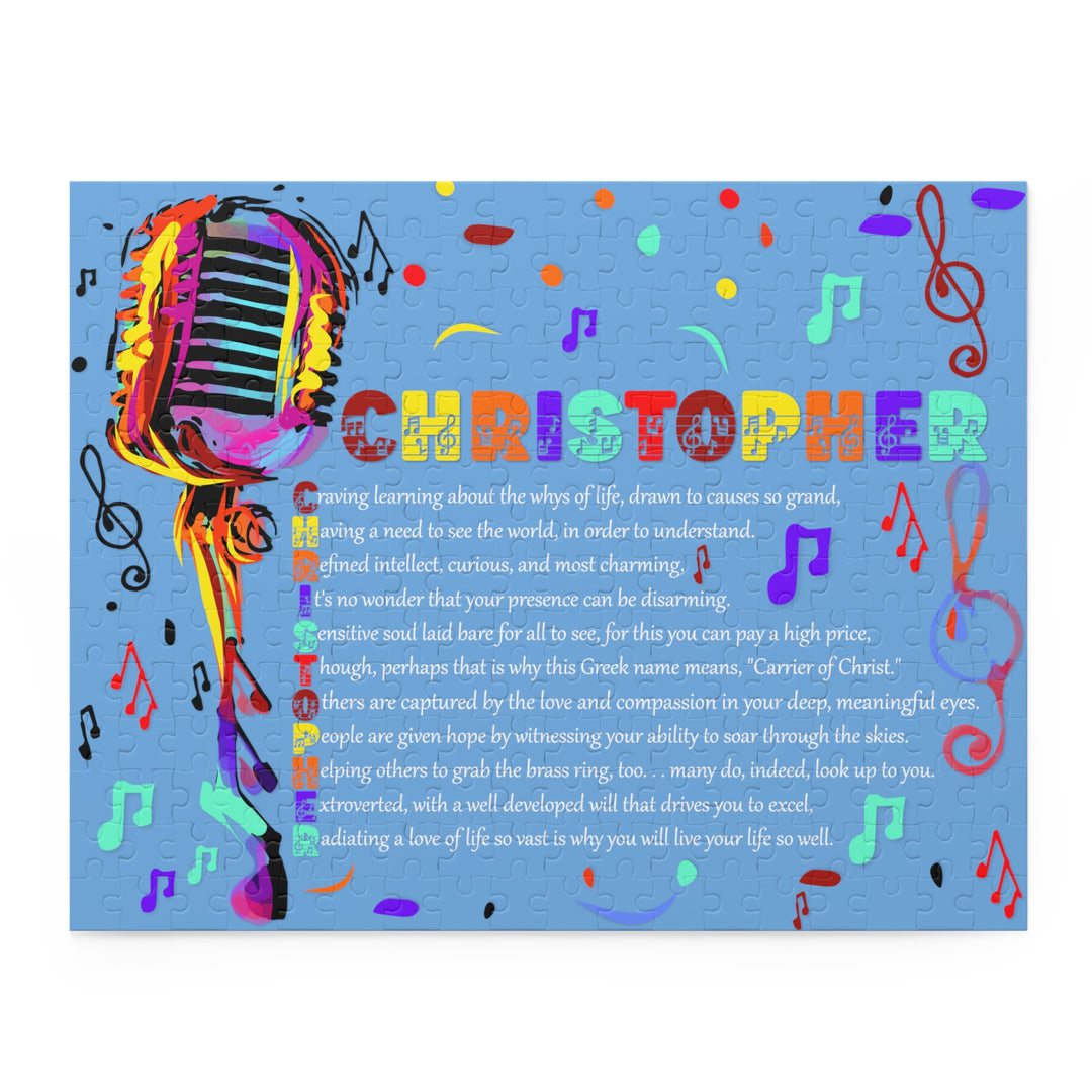 Namesakes Jigsaw Puzzle with Acrostic Poem Spelling Out a Name