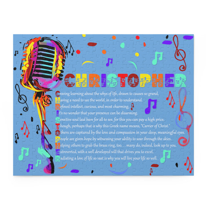 Namesakes Jigsaw Puzzle with Acrostic Poem Spelling Out a Name