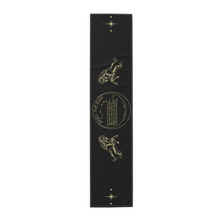 Aries Acrostic Poem Table Runner