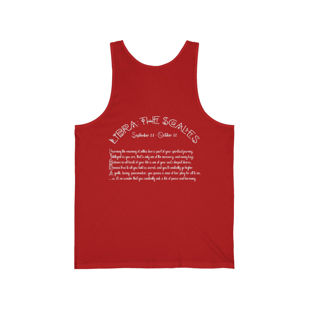 “Libra”  Unisex Acrostic Poem Jersey Tank Top