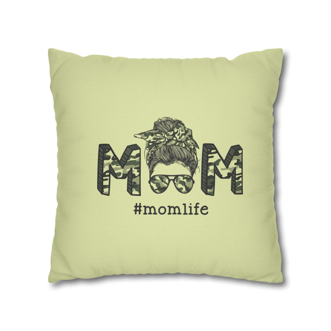 My Mother Acrostic Poem Pillow Cover -  Camo Design