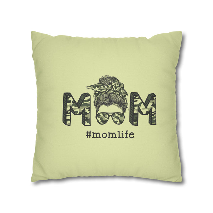 My Mother Acrostic Poem Pillow Cover -  Camo Design
