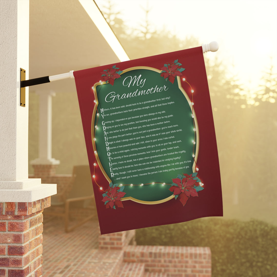 CHANGE GRAPHIC Grandmother Acrostic Poem outdoor/Garden Banner