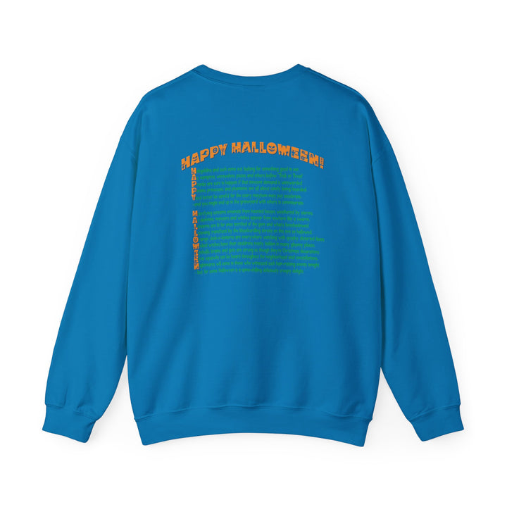 Happy Halloween Acrostic Poem Sweatshirt -  Old Witch