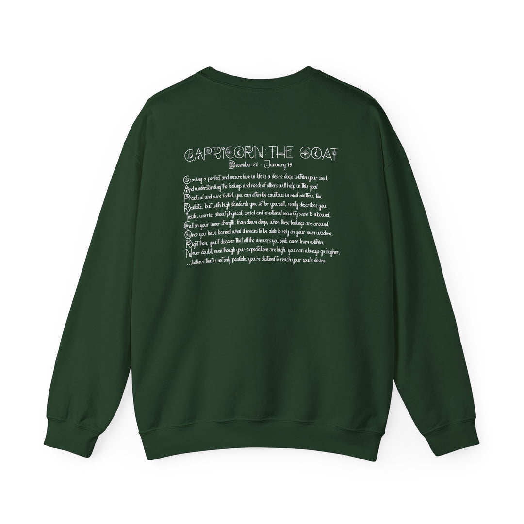 Capricorn Acrostic Poem Astrology Sweatshirt - Unisex