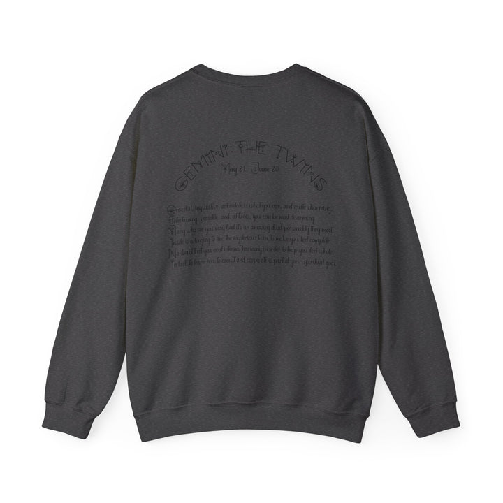 Gemini Astrology Sweatshirt with Acrostic Poem