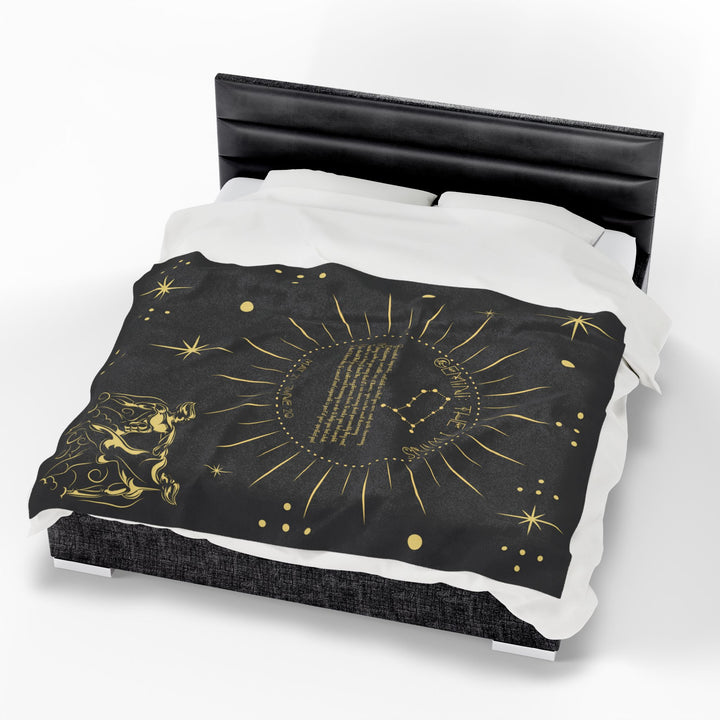 Gemini Acrostic Poem Velveteen Blanket