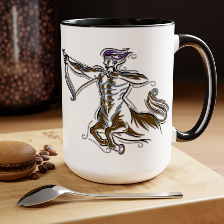 Sagittarius Two-Tone Coffee Mugs - 15oz