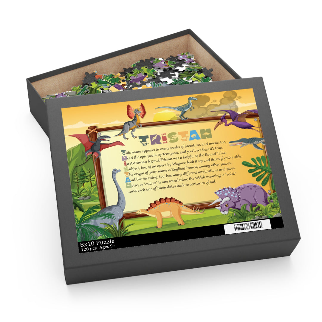 Namesakes Acrostic Name Poem Puzzle - Dinosaurs Design