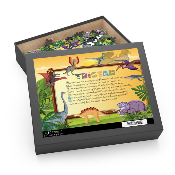 Namesakes Acrostic Name Poem Puzzle - Dinosaurs Design
