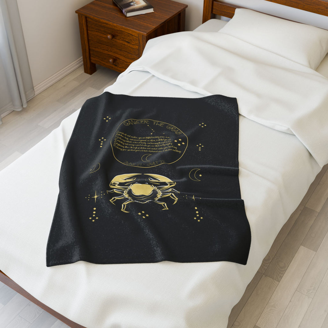 Cancer Acrostic Poem Velveteen Blanket