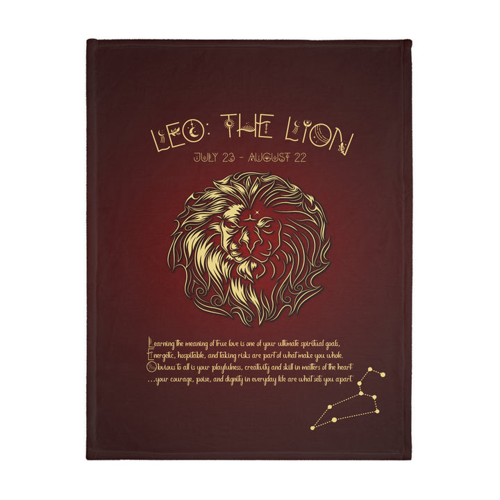Leo Velveteen Microfiber Blanket (Two-sided print)