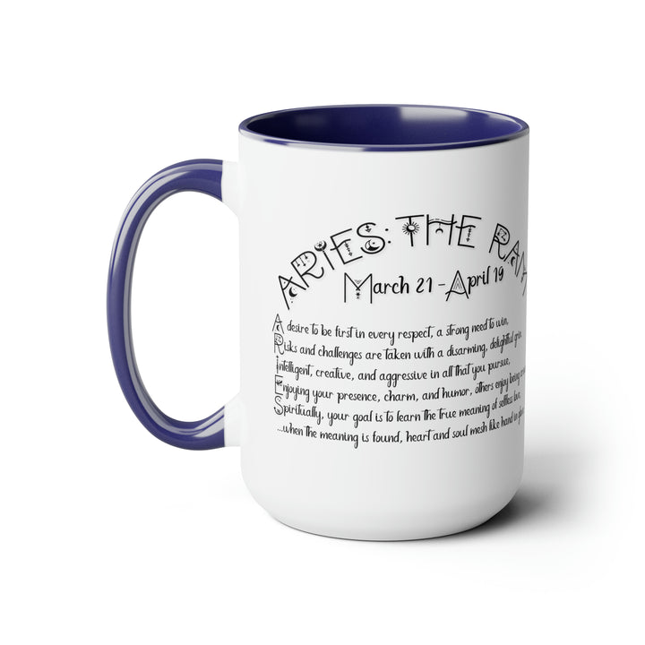 Written in the Stars Two-Tone Coffee Mugs - 15oz - Aries