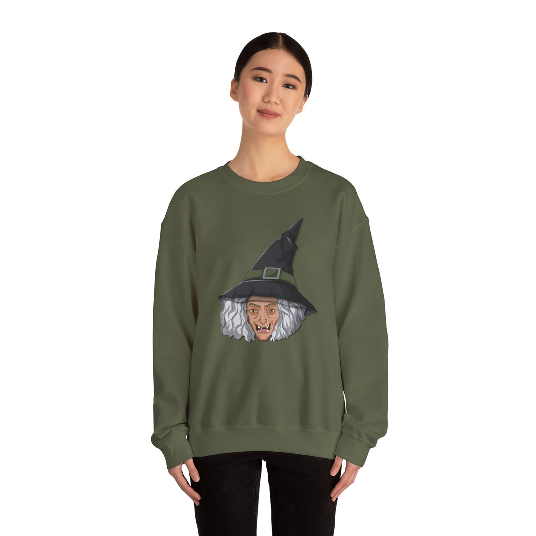 Happy Halloween Acrostic Poem Sweatshirt -  Old Witch