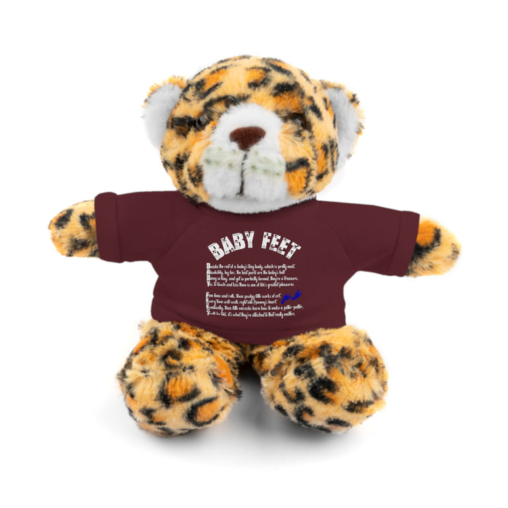 Baby Steps Stuffed Animals with Tee - Baby Feet - Blue Footprints