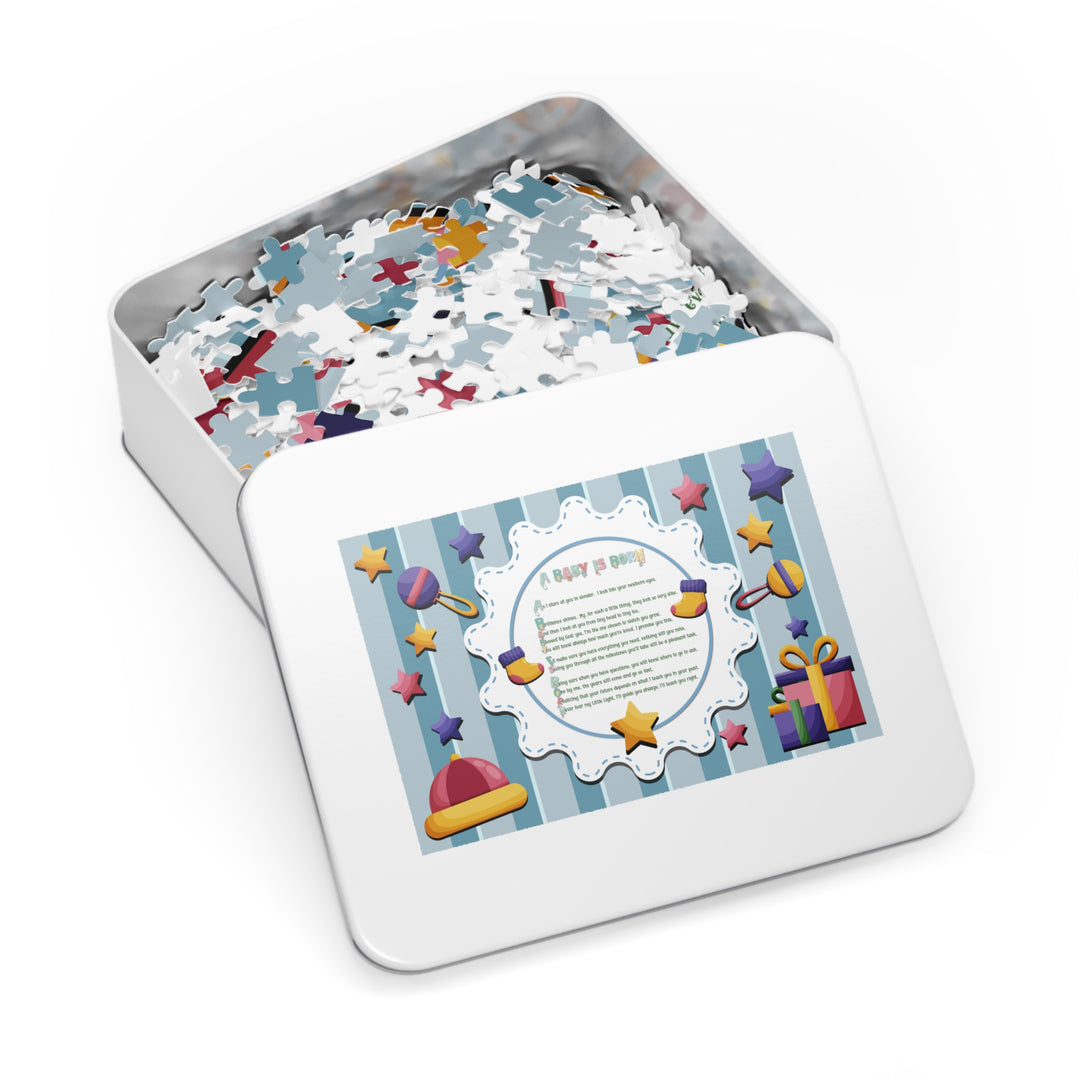 Baby Steps Acrostic Poem Jigsaw Puzzle - "A Baby is Born"