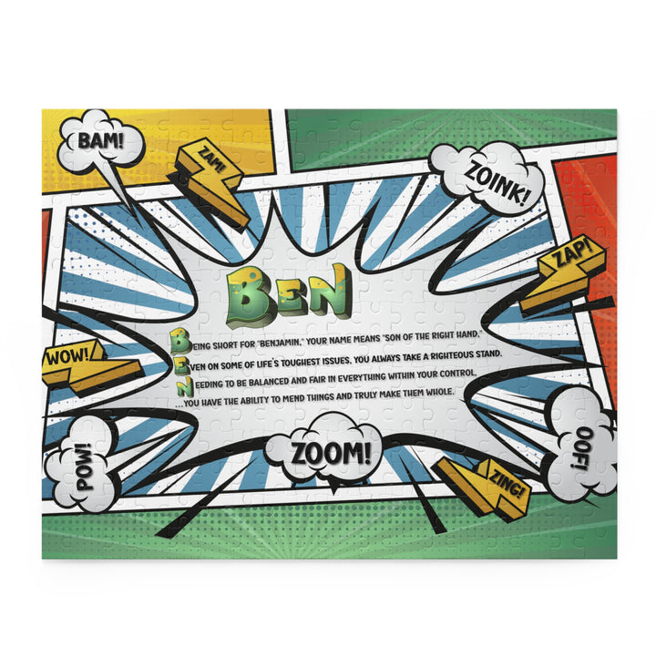 Namesakes Personalized Acrostic Name Poem Jigsaw Puzzle - Comic Style