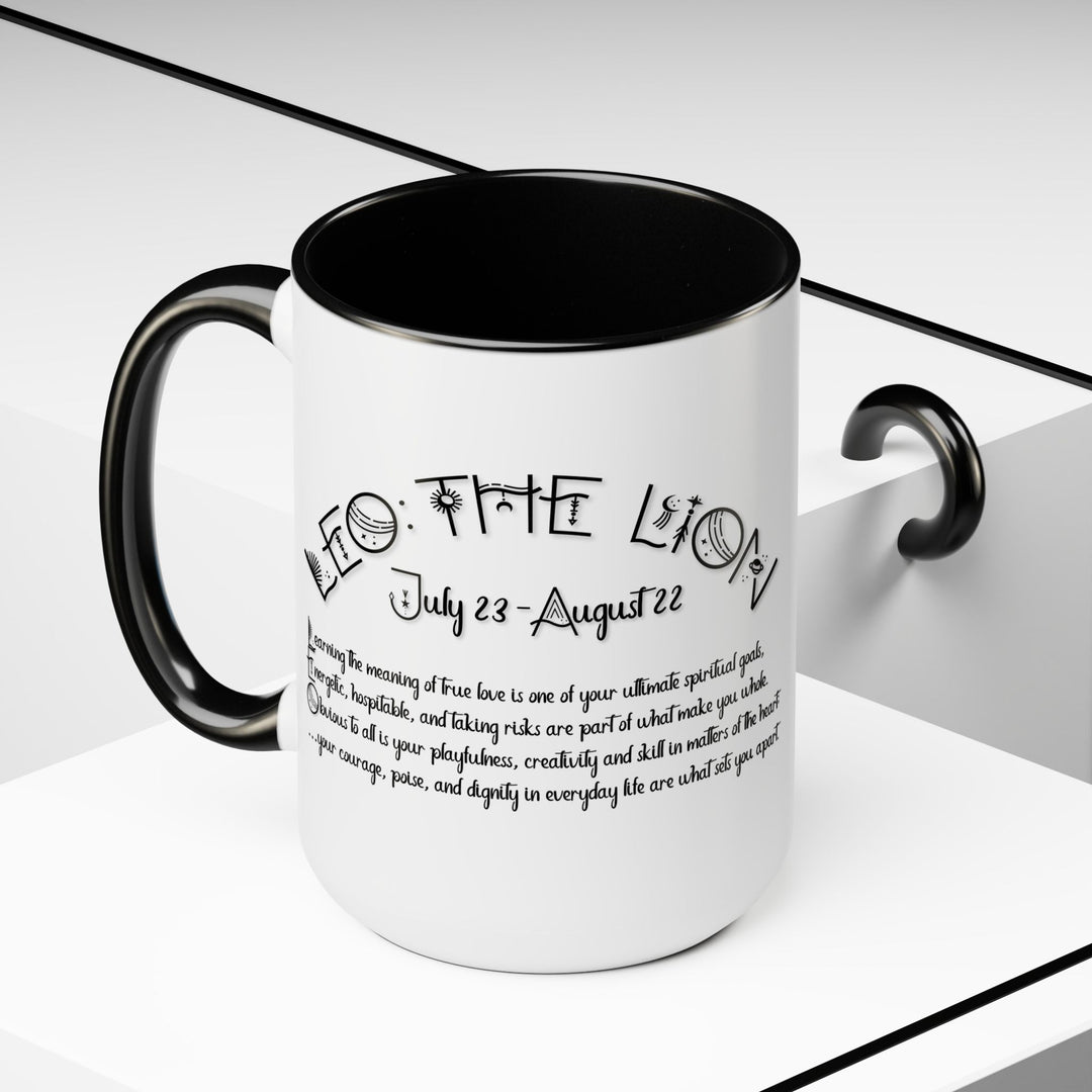 Leo Two-Tone Coffee Mugs - 15oz