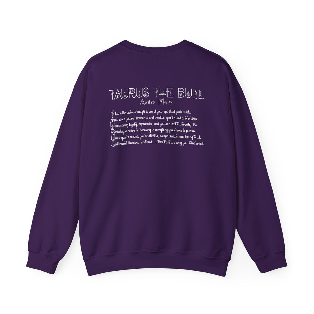 Taurus Acrostic Poem Astrology Sweatshirt - Unisex