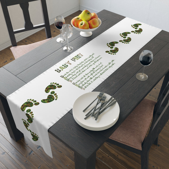 “Baby Feet” Table Runner - Camo