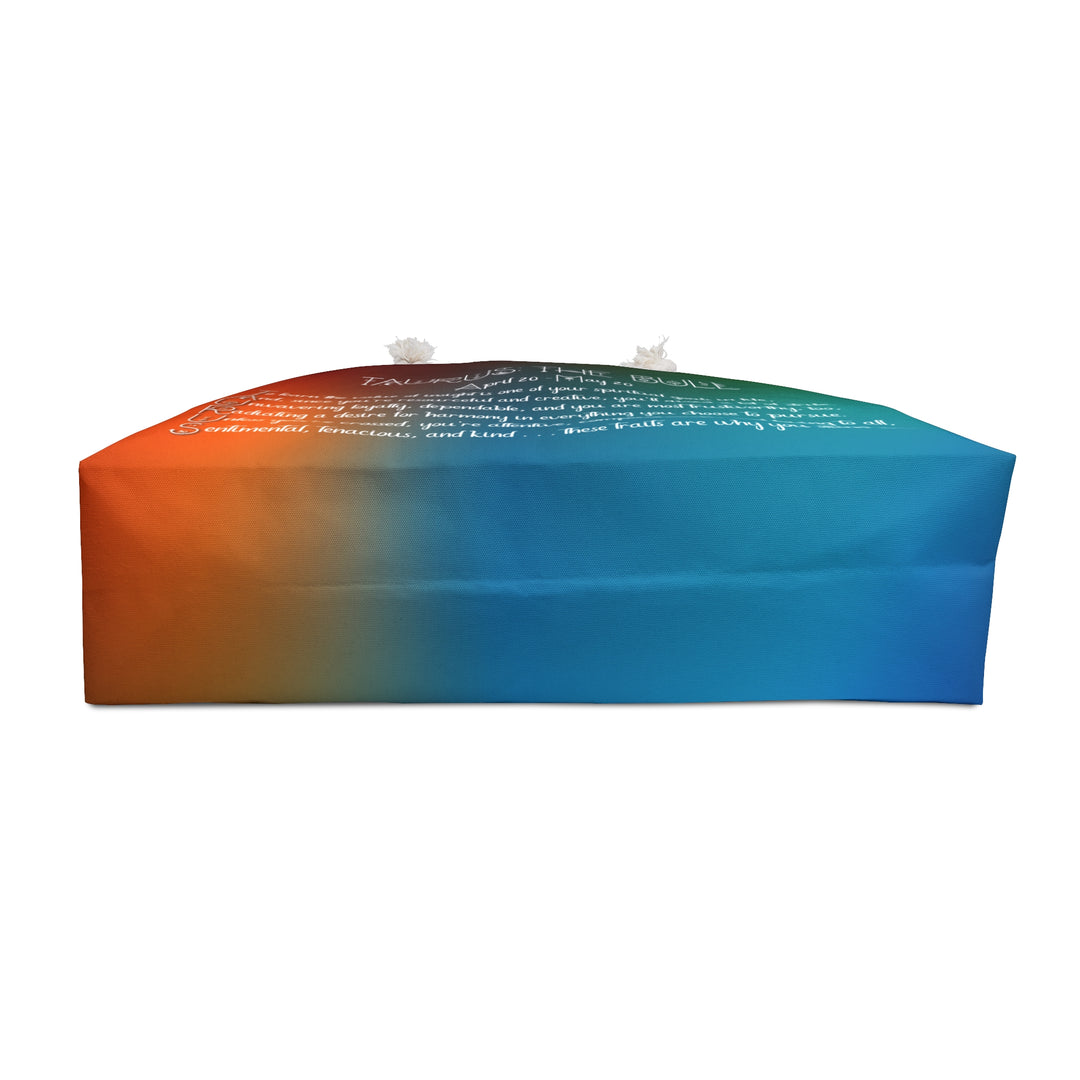 Taurus Acrostic Poem Weekender Bag