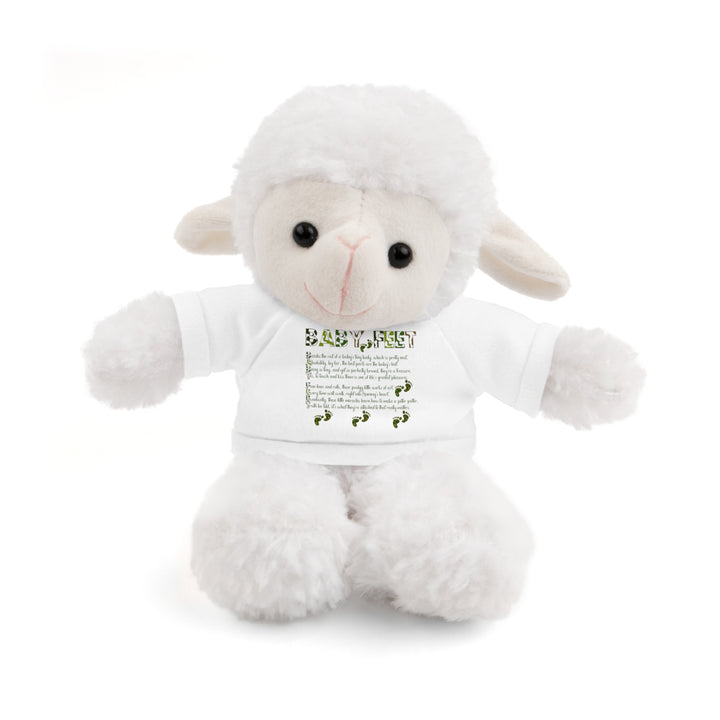 Baby Feet Acrostic Poem Stuffed Animal Collection with T-Shirt - Camo
