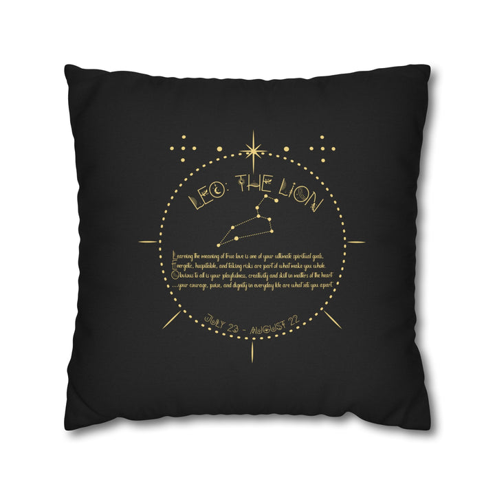 Leo Acrostic Poem Pillow Cover