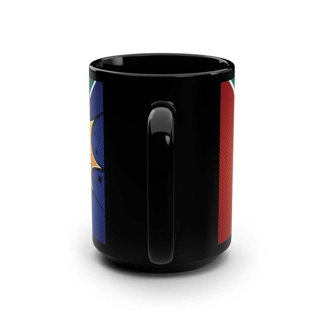 "Husband" Acrostic Poem Black Mug - 15oz
