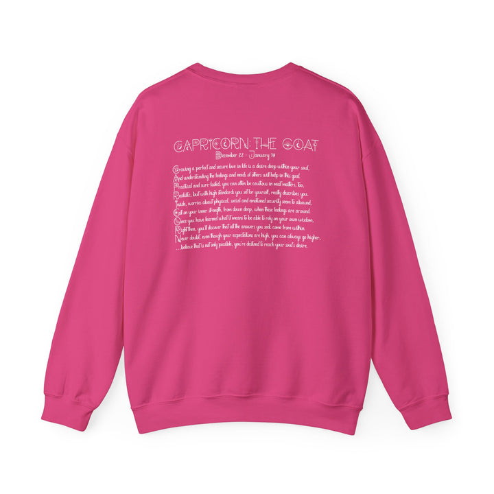 Capricorn Acrostic Poem Astrology Sweatshirt - Unisex