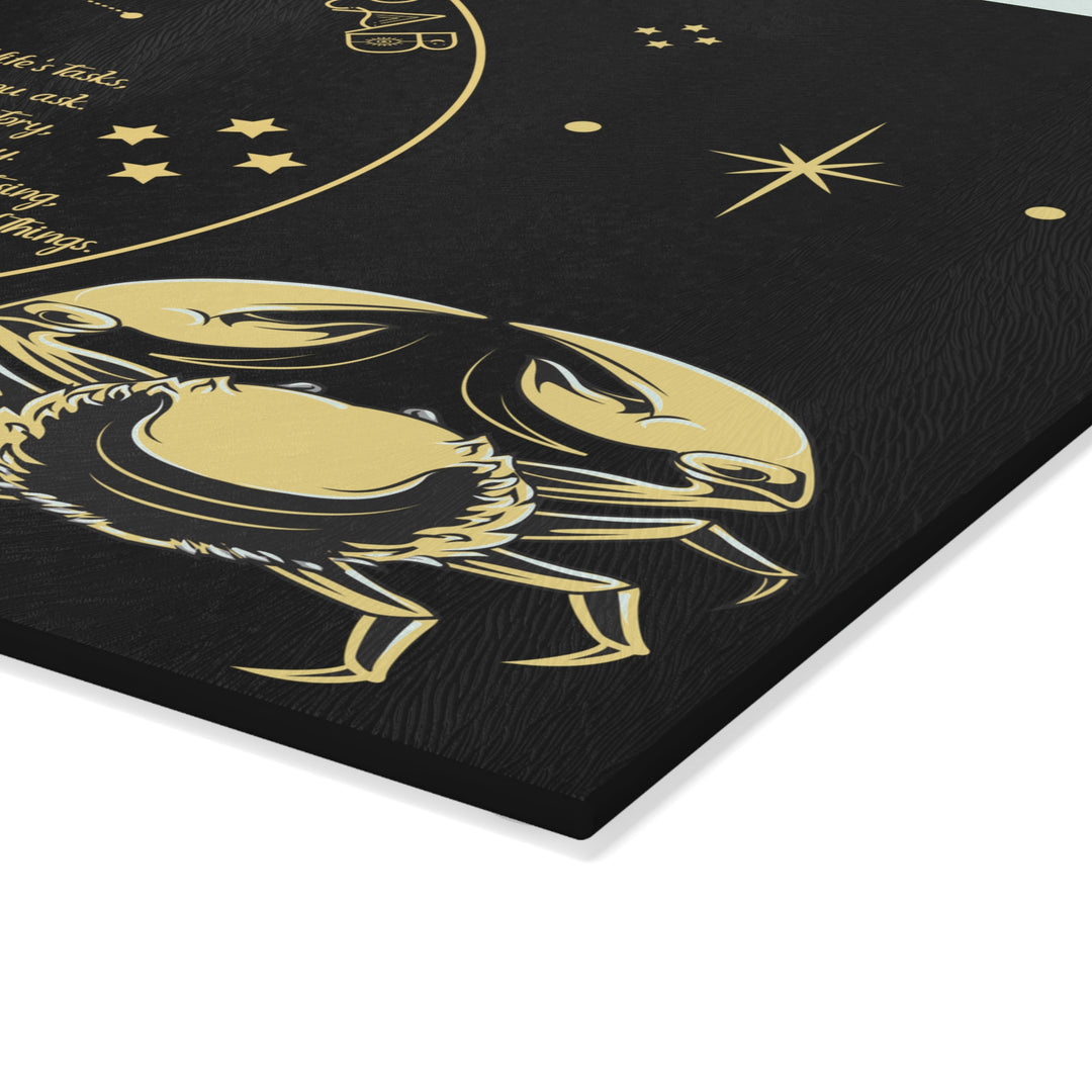 Cancer Acrostic Poem Glass Cutting Board