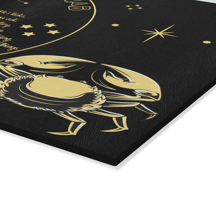 Cancer Acrostic Poem Glass Cutting Board