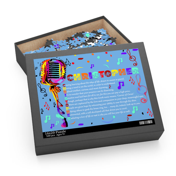 Namesakes Jigsaw Puzzle with Acrostic Poem Spelling Out a Name