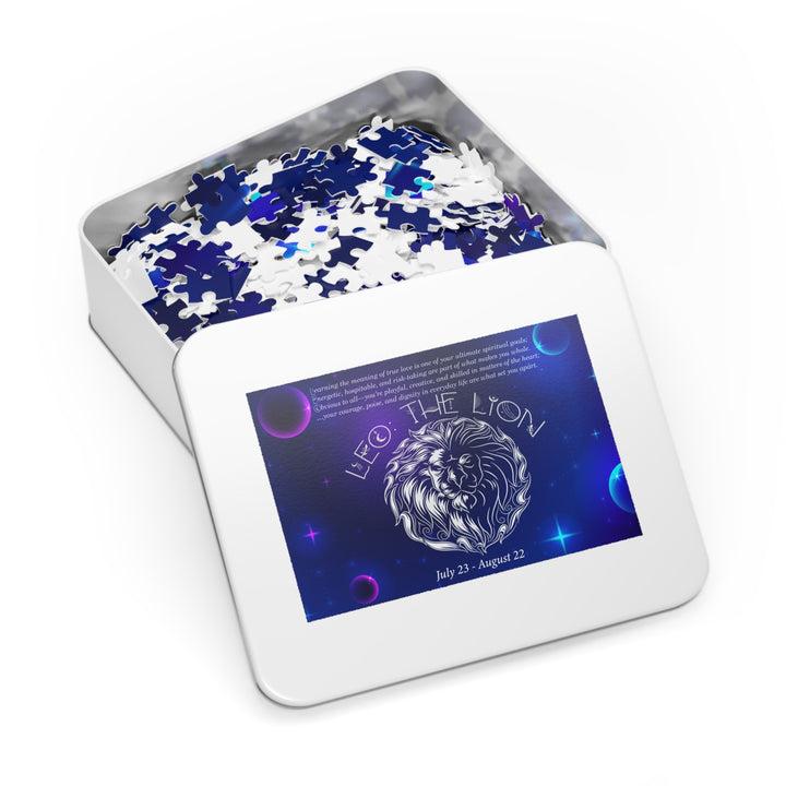 Leo Acrostic Poem Puzzle - Tin Box