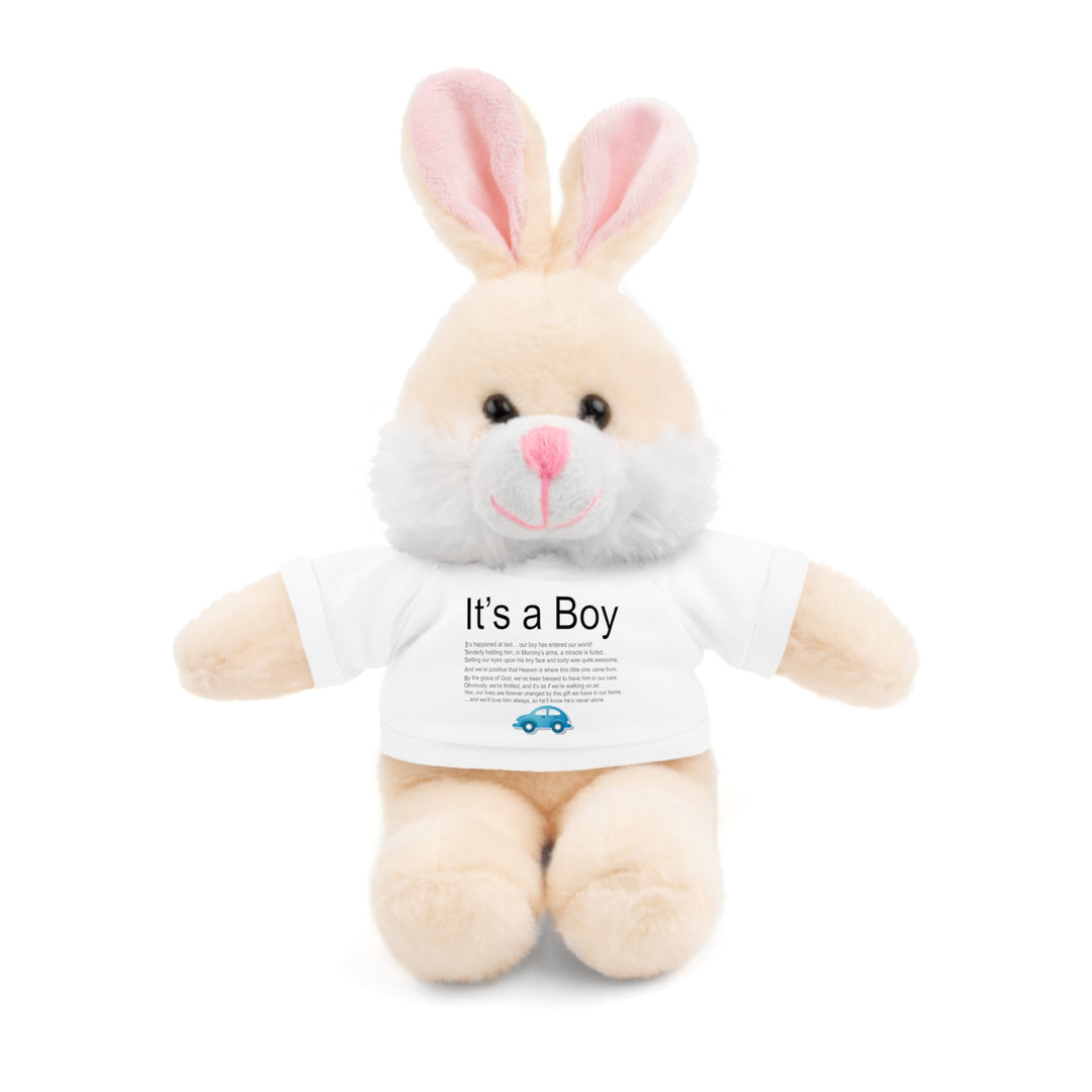 It's a Boy Acrostic Poem Stuffed Animal Collection with T-Shirt - Car