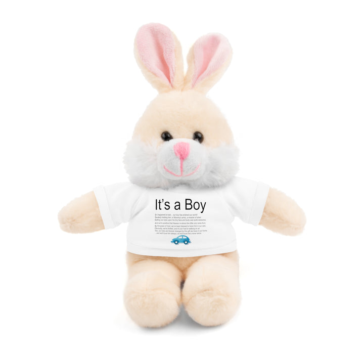 It's a Boy Acrostic Poem Stuffed Animal Collection with T-Shirt - Car