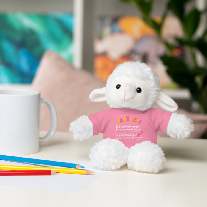Baby Steps Stuffed Animals with Tee - Baby Feet - Pink Footprints