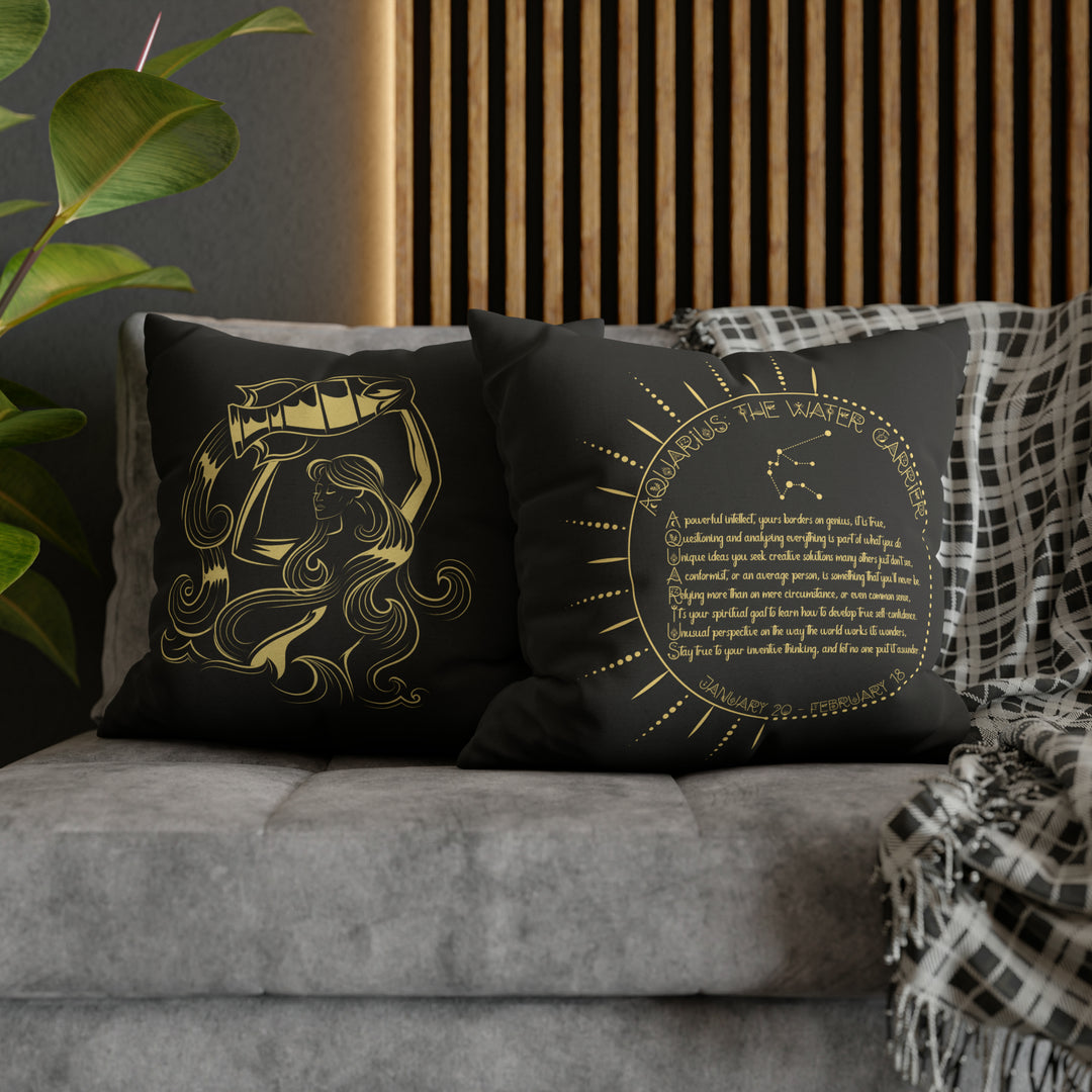 Written in the Stars Pillowcase/Cover Spelling Out "Aries"