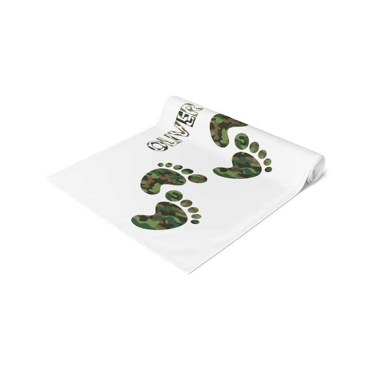 “Baby Feet” Table Runner - Camo - Personalized