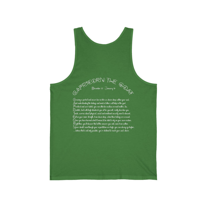 “Capricorn” Unisex Acrostic Poem Jersey Tank