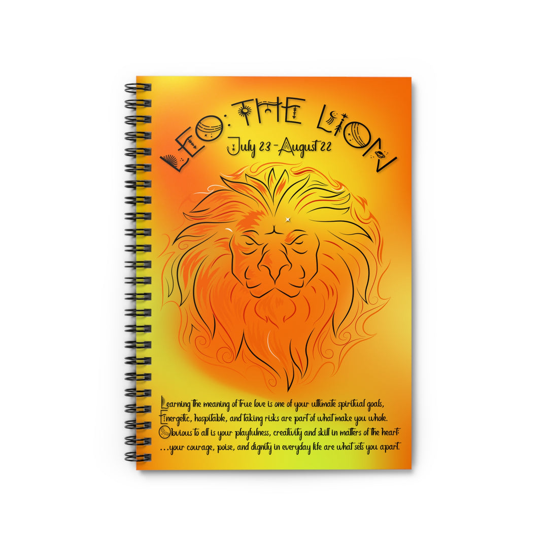 Written in the Stars "Leo" Spiral Notebook - Ruled Line