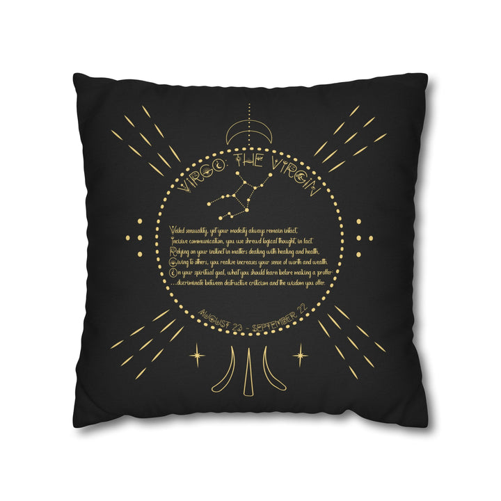 Virgo Acrostic Poem Pillow Cover