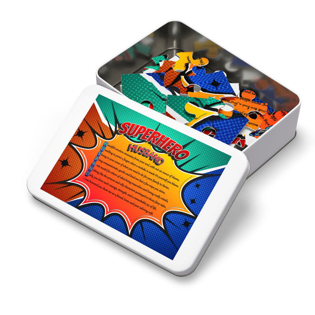 It's Just a Phrase "Husband"  Acrostic Poem Jigsaw Puzzle - Comic Style