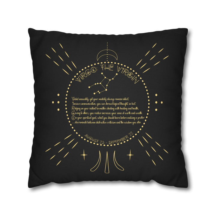 Virgo Acrostic Poem Pillow Cover