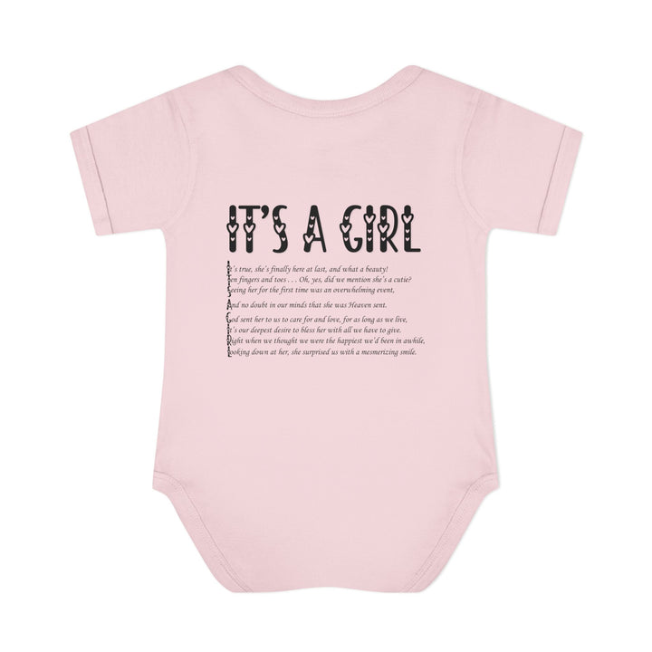 It's a Girl Acrostic Poem Baby Bodysuit - Ducky Design