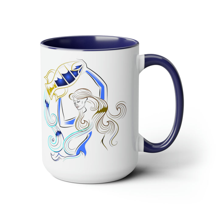 Written in the Stars Two-Tone Coffee Mugs - 15oz - Aquarius