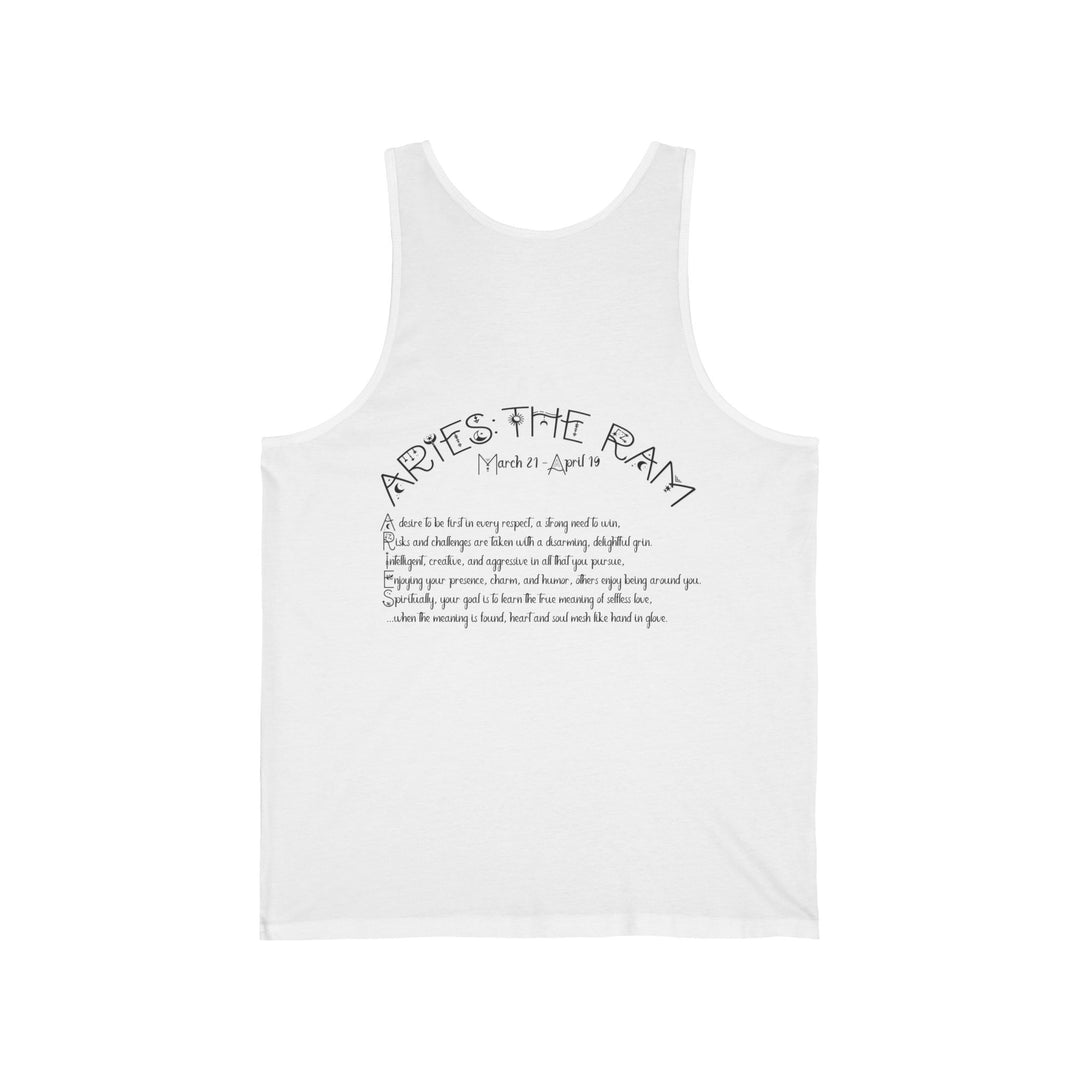 “Aries”  Unisex Acrostic Poem Jersey Tank