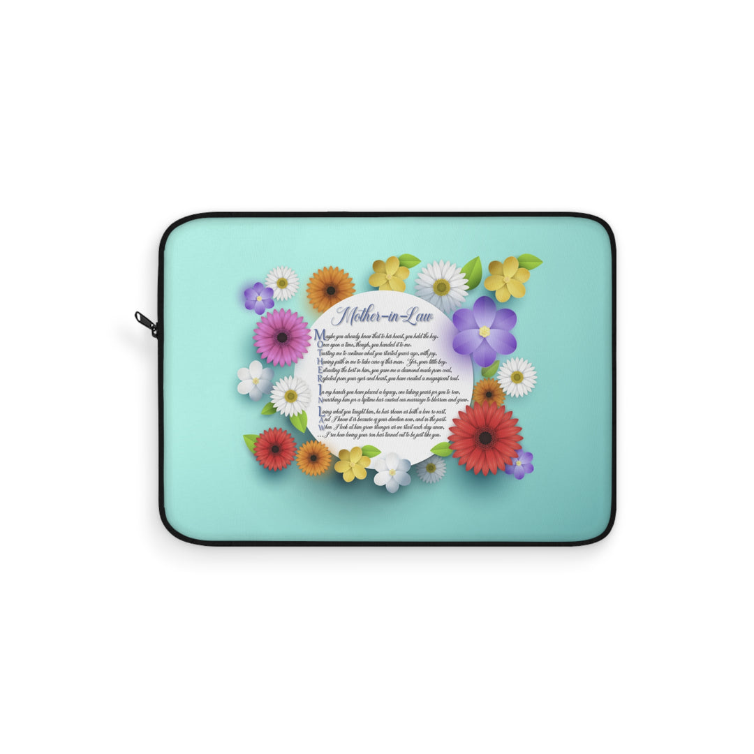 Mother-in-Law Acrostic Poem Laptop Sleeve