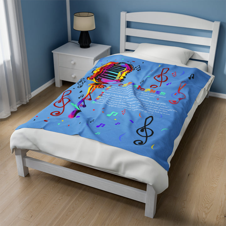 Namesakes Acrostic Poem on Velveteen Plush Blanket