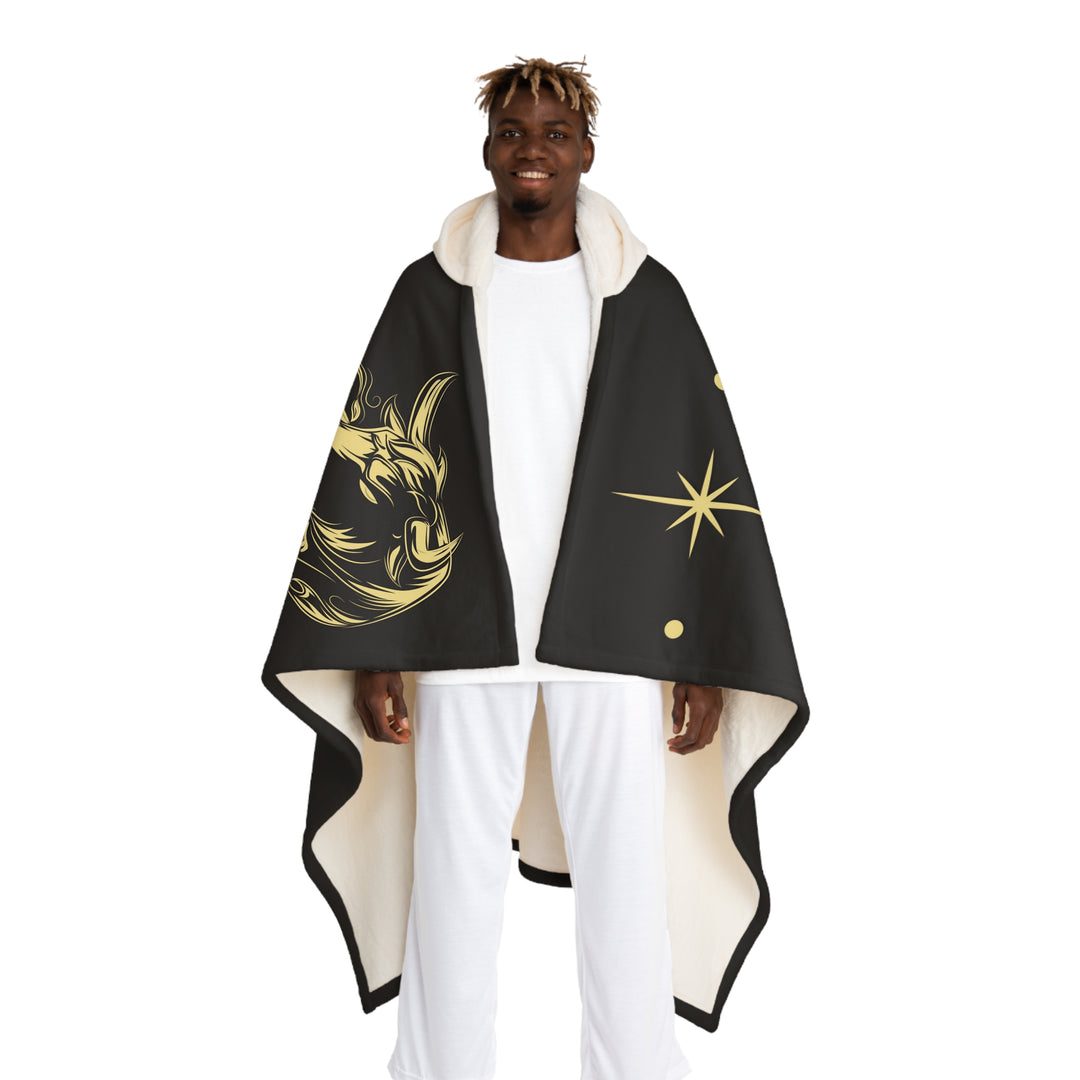 Taurus Acrostic Poem Sherpa Hooded Blanket